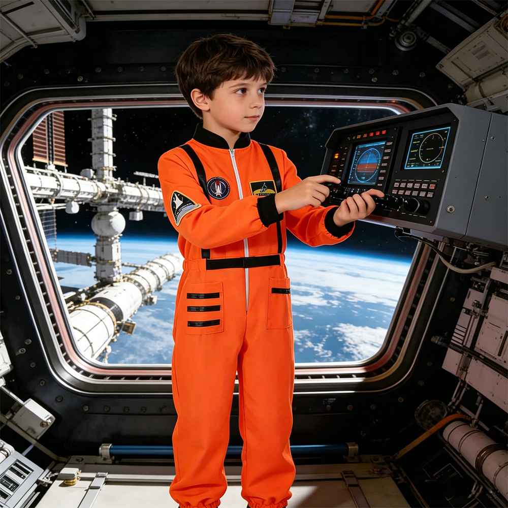 Boys Clothing Boys' Orange Astronaut Costume