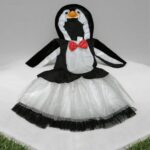 Girls' Clothing Black & White Penguin