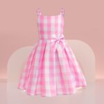 Girls' Clothing Pink Barbie Plaid Skirt