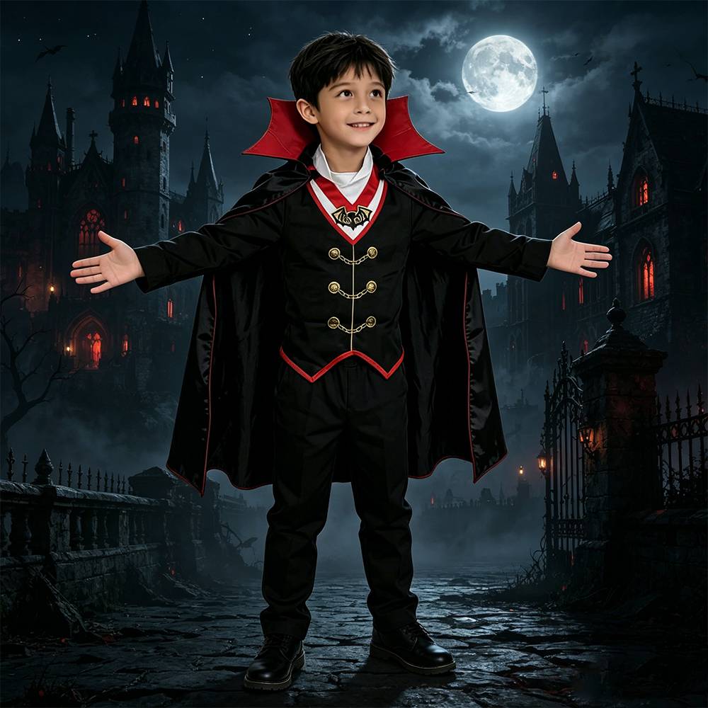 Boys Clothing Twill Vampire Costume