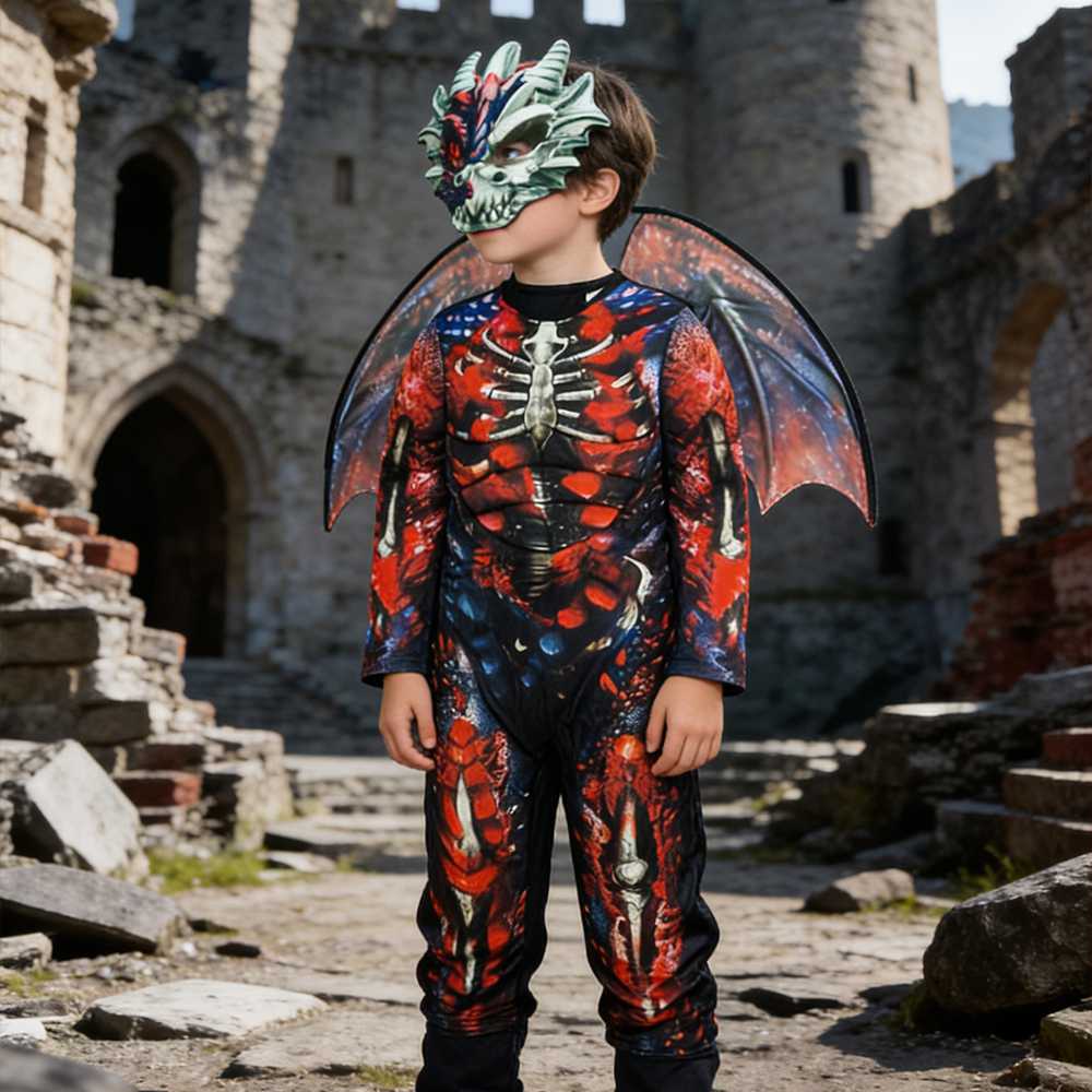 Boys Clothing Skeleton Dragon Warrior