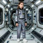 Girls' Clothing Girls' Blue Astronaut Suit