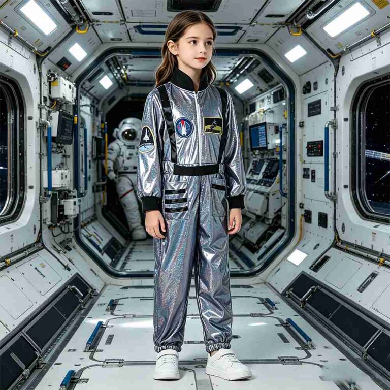 Girls' Clothing Girls' Blue Astronaut Suit