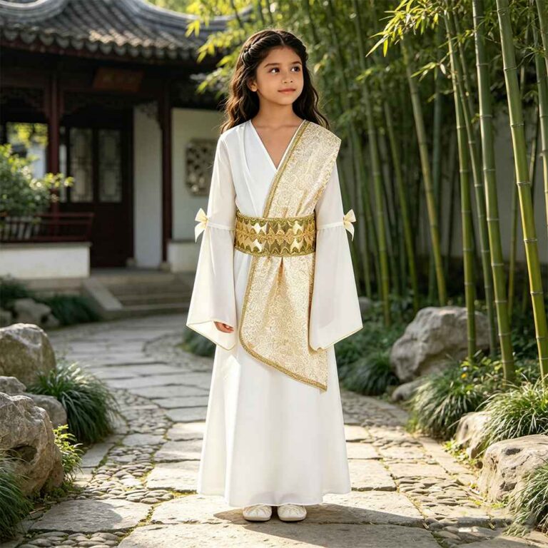 Girls' Clothing Girls' White Goddess Costume