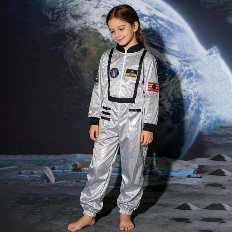 Girls' Clothing Girls' Silver Astronaut Costume