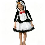 Girls' Clothing Black & White Penguin